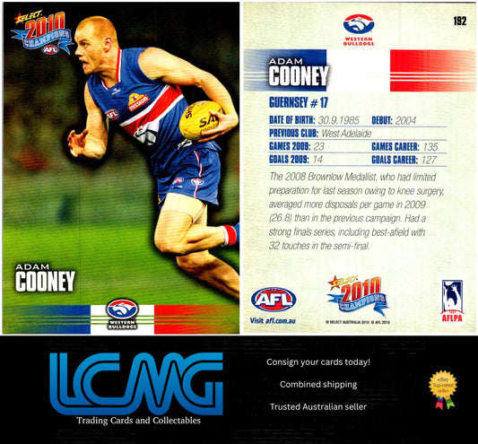 Card # 192 Adam Cooney  2010 AFL Champions