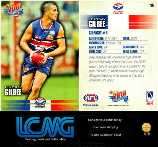 Card # 195 Lindsay Gilbee  2010 AFL Champions