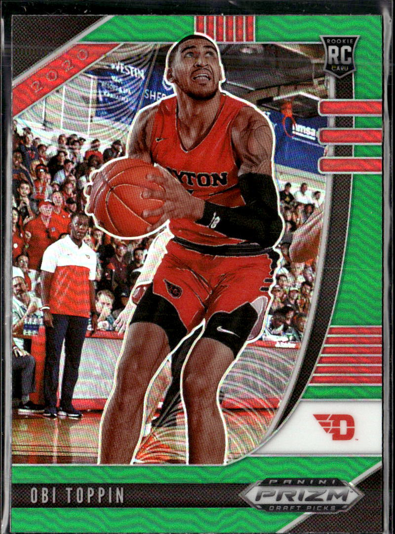 2020 Panini Prizm Draft Picks Collegiate #47 Obi Toppin Green
