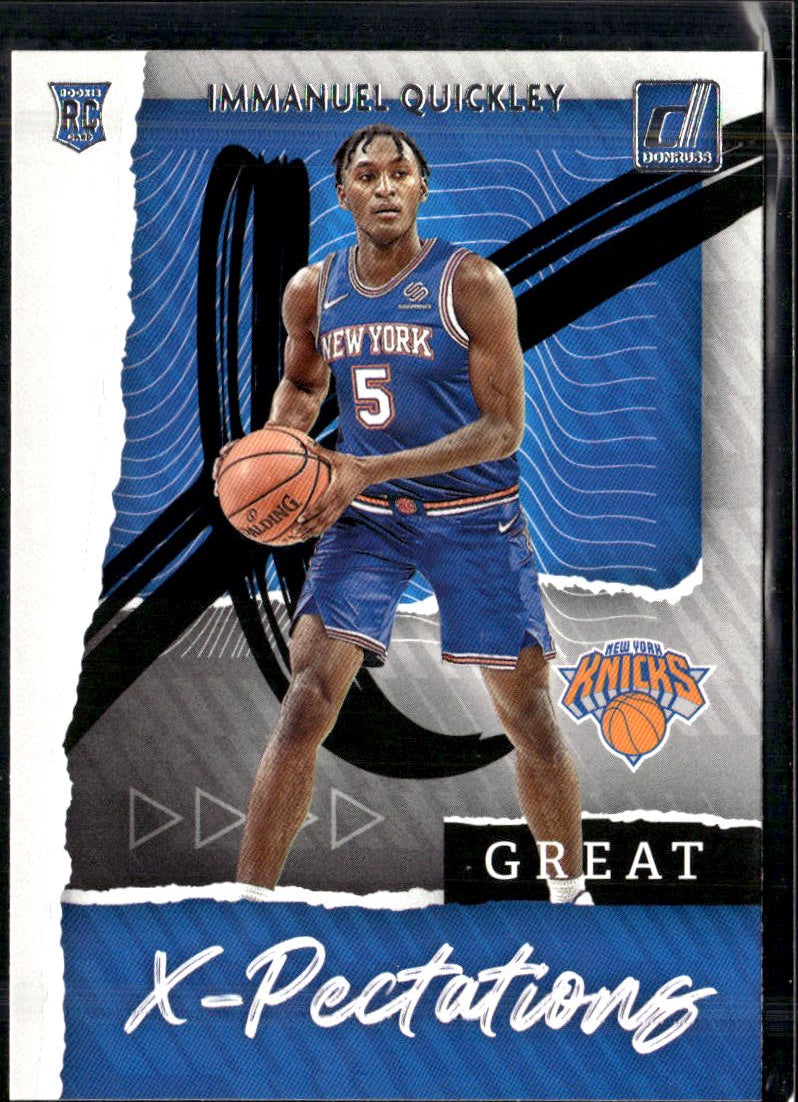 2020-21 Donruss #25 Immanuel Quickley Great X-Pectations