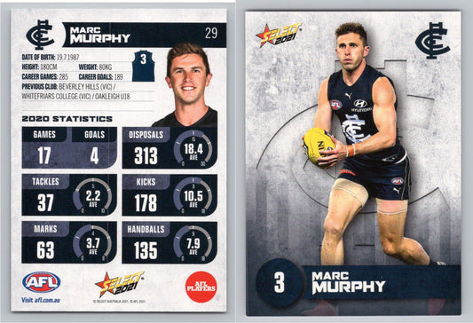 Card #  FS 29 M.MURPHY AFL 2021 Footy Stars CARLTON