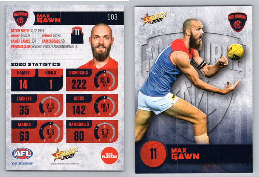 Card #  FS 103 M.GAWN AFL 2021 Footy Stars MELBOURNE