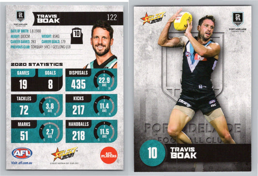Card #  FS 122 T. BOAK AFL 2021 Footy Stars PORT ADELAIDE