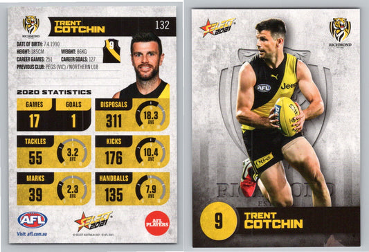 Card #  FS 132 T. COTCHIN AFL 2021 Footy Stars RICHMOND