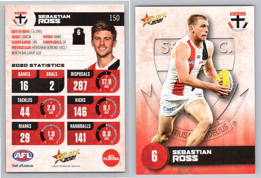 Card #  FS 150 S. ROSS AFL 2021 Footy Stars ST KILDA