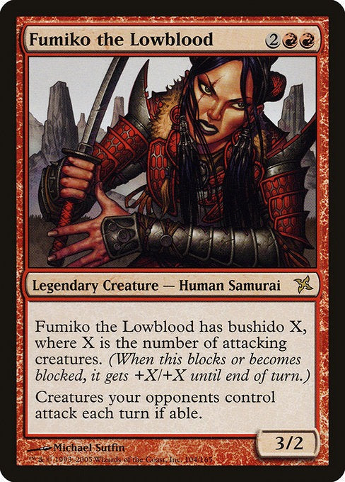 MTG Betrayers of Kamigawa Fumiko the Lowblood