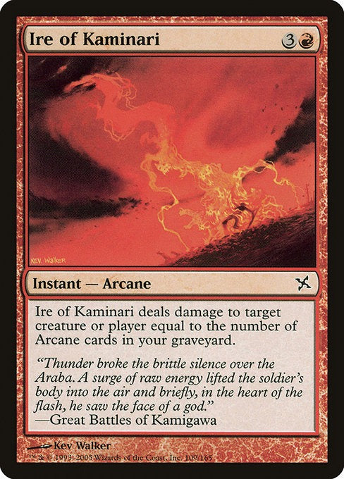 MTG Betrayers of Kamigawa Ire of Kaminari