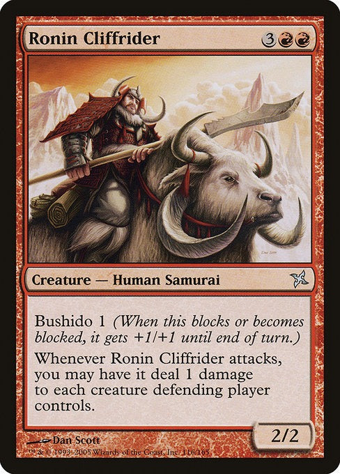 MTG Betrayers of Kamigawa Ronin Cliffrider