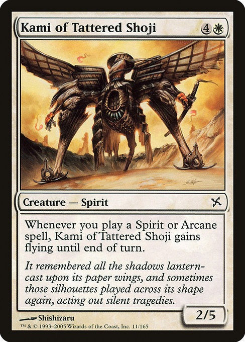 MTG Betrayers of Kamigawa Kami of Tattered Shoji