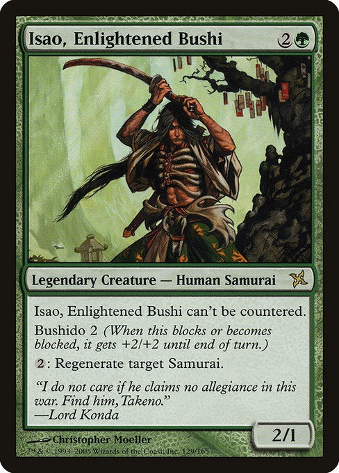 MTG Betrayers of Kamigawa Isao, Enlightened Bushi
