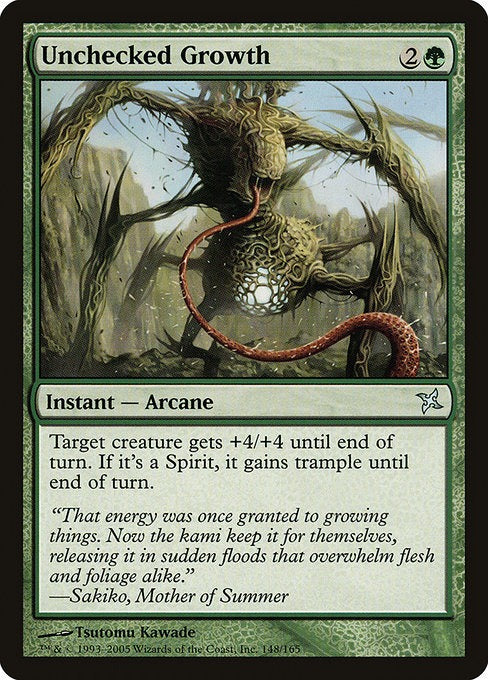 MTG Betrayers of Kamigawa Unchecked Growth