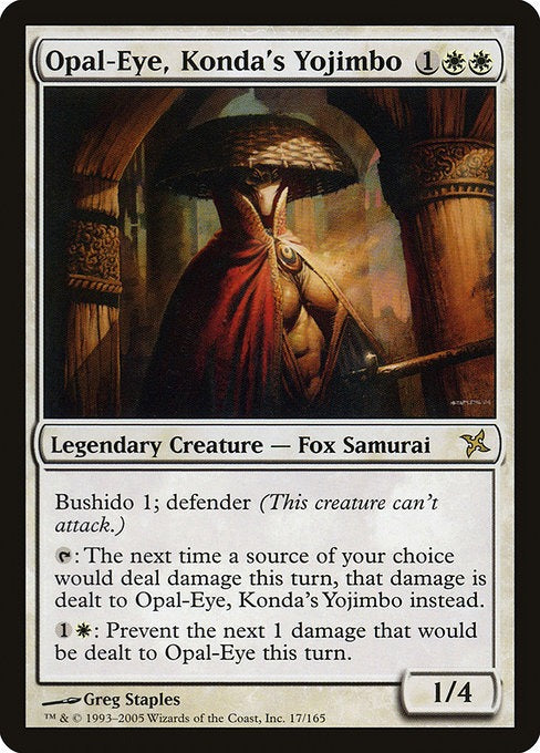 MTG Betrayers of Kamigawa Opal-Eye, Konda's Yojimbo