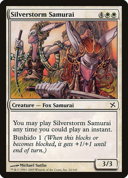 MTG Betrayers of Kamigawa Silverstorm Samurai