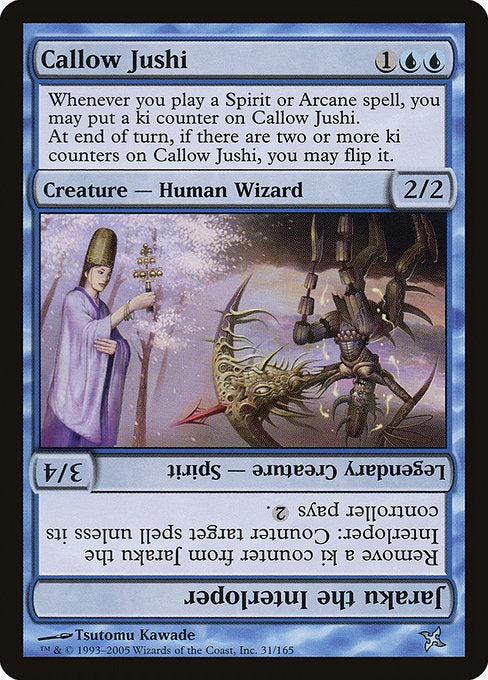 MTG Betrayers of Kamigawa Callow Jushi // Jaraku the Interloper