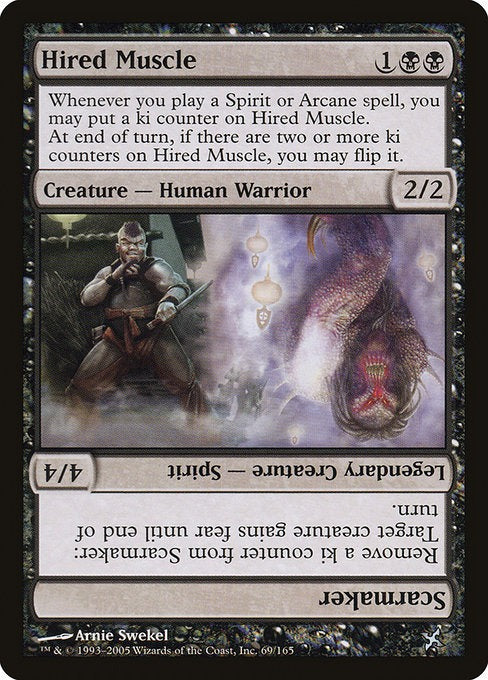 MTG Betrayers of Kamigawa Hired Muscle // Scarmaker