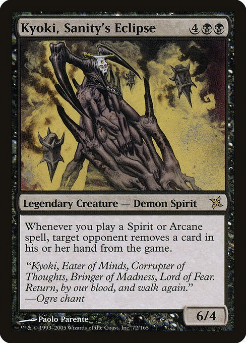 MTG Betrayers of Kamigawa Kyoki, Sanity's Eclipse