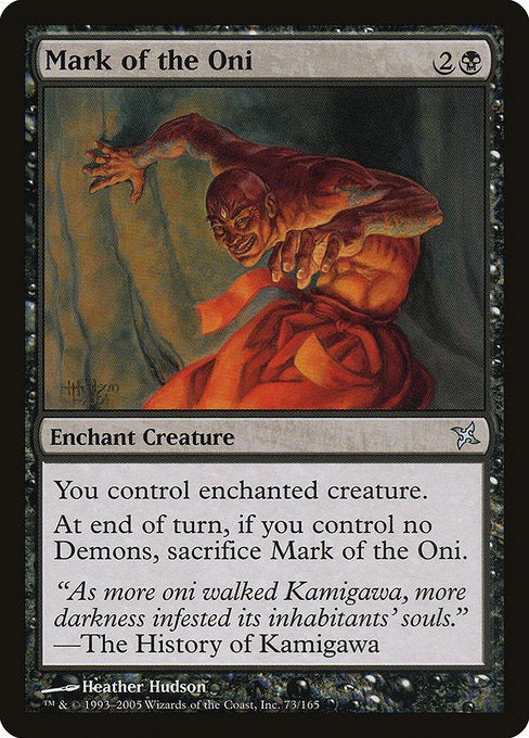 MTG Betrayers of Kamigawa Mark of the Oni