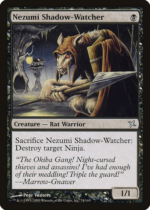 MTG Betrayers of Kamigawa Nezumi Shadow-Watcher