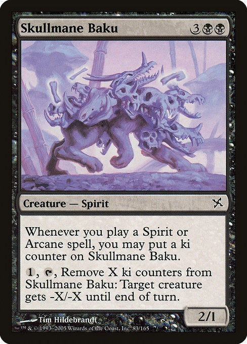 MTG Betrayers of Kamigawa Skullmane Baku
