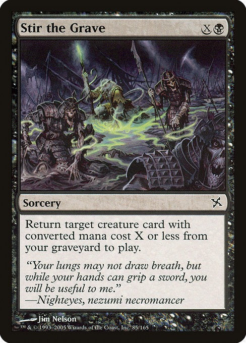 MTG Betrayers of Kamigawa Stir the Grave