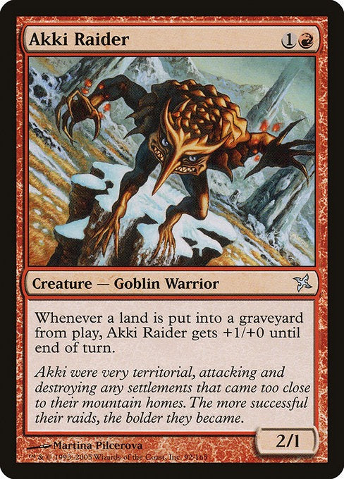 MTG Betrayers of Kamigawa Akki Raider
