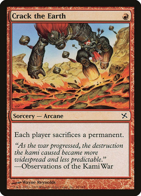 MTG Betrayers of Kamigawa Crack the Earth