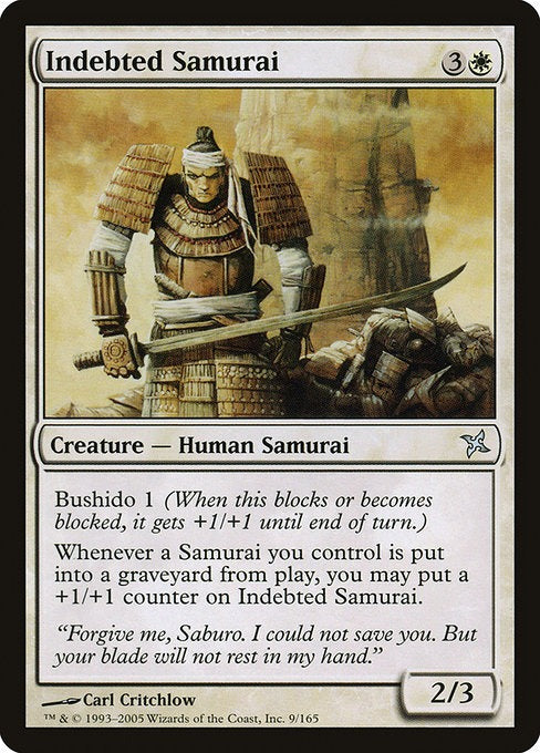 MTG Betrayers of Kamigawa Indebted Samurai