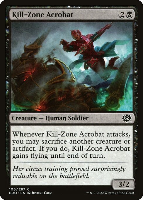 Kill-Zone Acrobat The Brothers War Card # 106