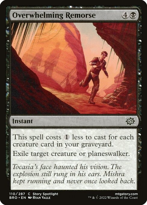 Overwhelming Remorse The Brothers War Card # 110