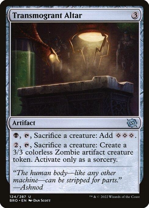 Transmogrant Altar The Brothers War Card # 124