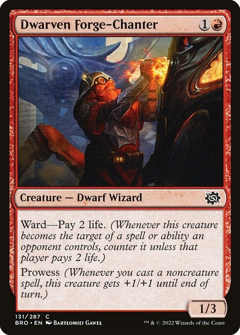 Dwarven Forge-Chanter The Brothers War Card # 131