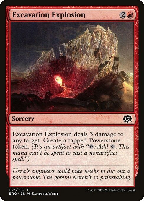 Excavation Explosion The Brothers War Card # 132