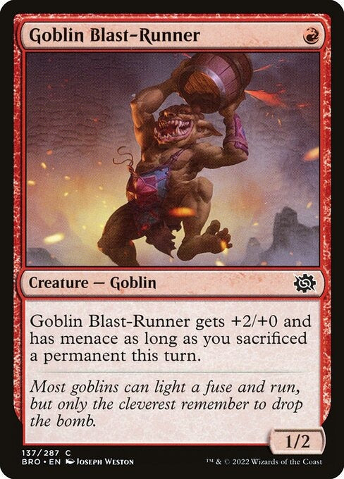 Goblin Blast-Runner The Brothers War Card # 137