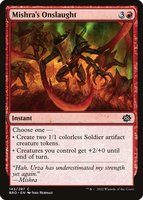 Mishra's Onslaught The Brothers War Card # 143