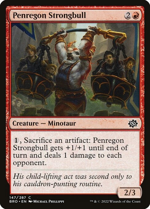 Penregon Strongbull The Brothers War Card # 147