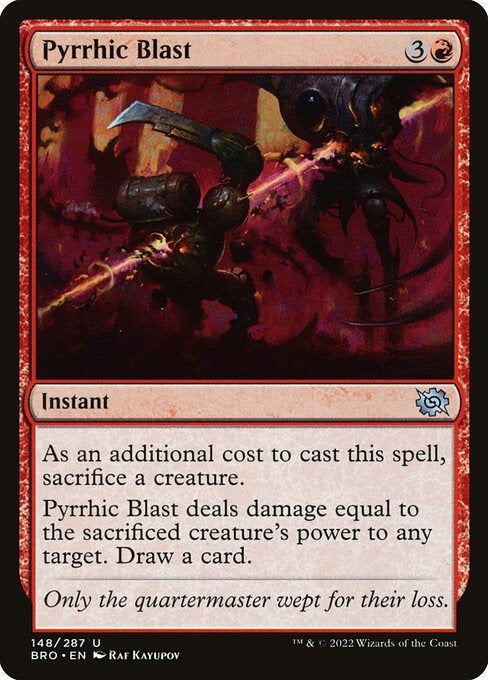 Pyrrhic Blast The Brothers War Card # 148