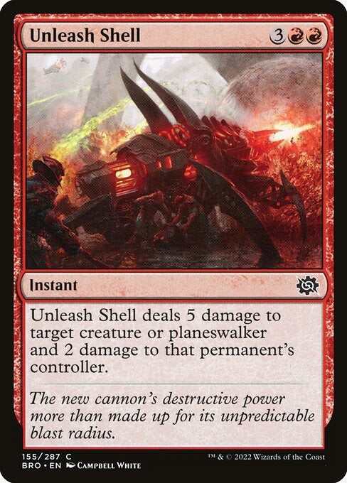 Unleash Shell The Brothers War Card # 155
