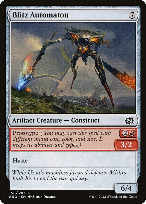 Blitz Automaton The Brothers War Card # 158
