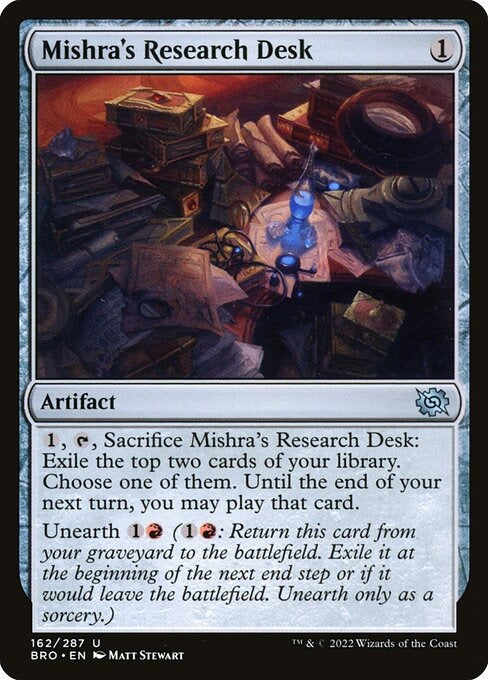 Mishra's Research Desk The Brothers War Card # 162