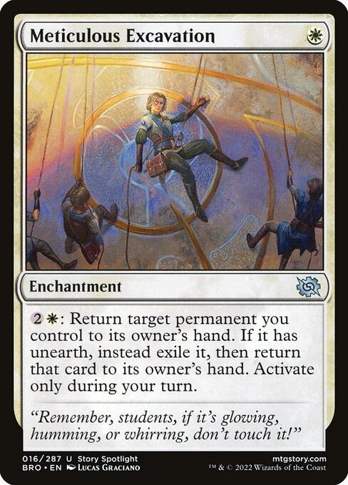 Meticulous Excavation The Brothers War Card # 16