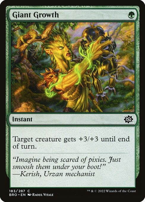 Giant Growth The Brothers War Card # 183