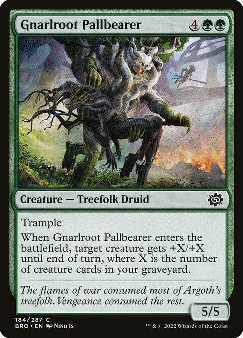 Gnarlroot Pallbearer The Brothers War Card # 184