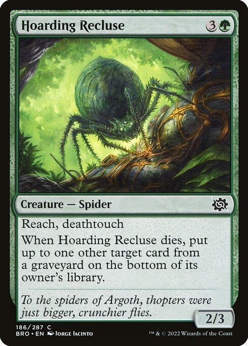 Hoarding Recluse The Brothers War Card # 186