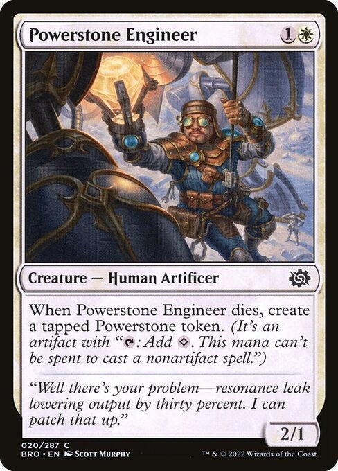 Powerstone Engineer The Brothers War Card # 20
