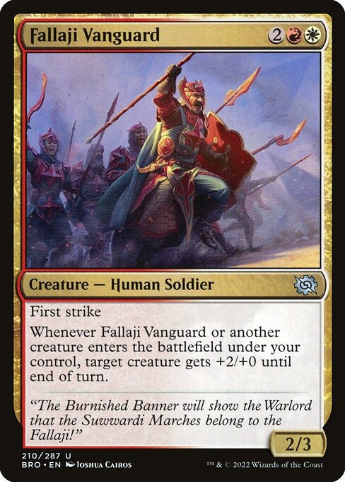 Fallaji Vanguard The Brothers War Card # 210