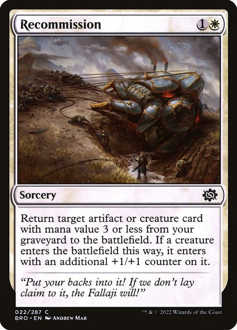 Recommission The Brothers War Card # 22