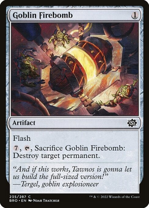 Goblin Firebomb The Brothers War Card # 235