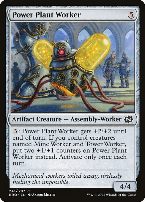 Power Plant Worker The Brothers War Card # 241