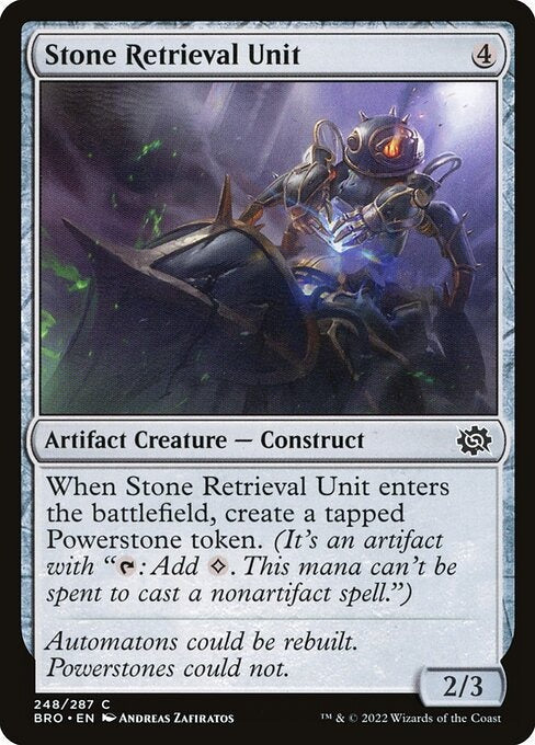 Stone Retrieval Unit The Brothers War Card # 248