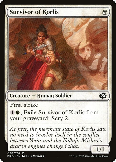 Survivor of Korlis The Brothers War Card # 28